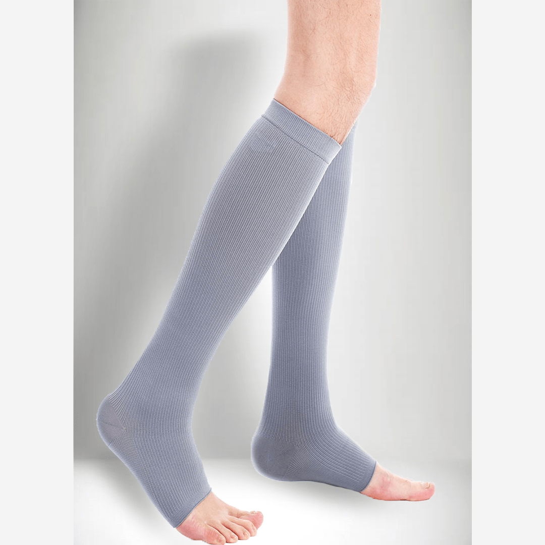 Open Toe Class 3 Pressure Stockings Over the Knee Unisex 34-46mmHg Compression  Socks for Varicose